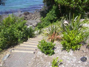 Steps to beach